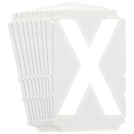 LetterLabel, Polyester, 4inH, 3inW, PK10 MPN:5170P-X