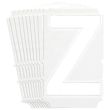 LetterLabel, Polyester, 4inH, 3inW, PK10 MPN:5170P-Z