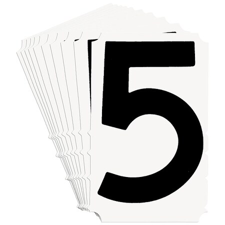NumberLabel, 6-3/4inH, 4-3/8inW, PK10 MPN:5180P-5
