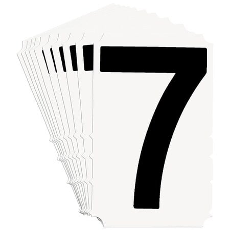 NumberLabel, 6-3/4inH, 4-3/8inW, PK10 MPN:5180P-7