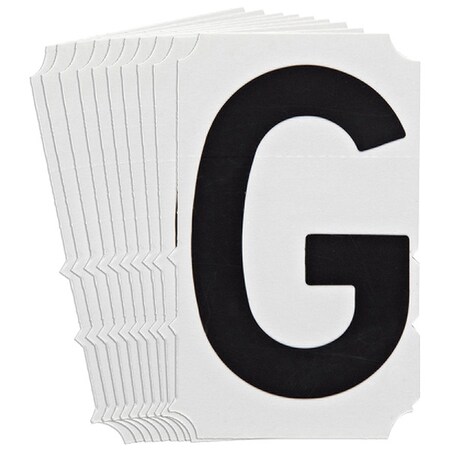 LetterLabel, 6-3/4inH, 4-3/8inW, PK10 MPN:5180P-G