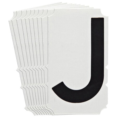 LetterLabel, Polyester, 6-3/4inH, 4inW, PK10 MPN:5180P-J