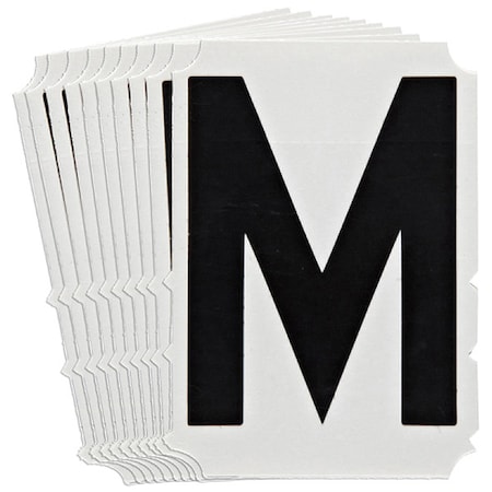 LetterLabel, Polyester, 6-3/4inH, 5inW, PK10 MPN:5180P-M