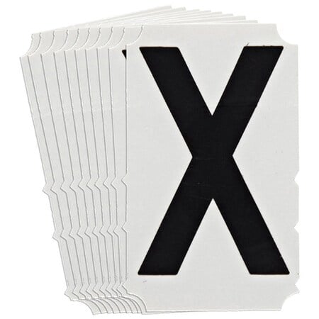 LetterLabel, 6-3/4inH, 4-1/4inW, PK10 MPN:5180P-X