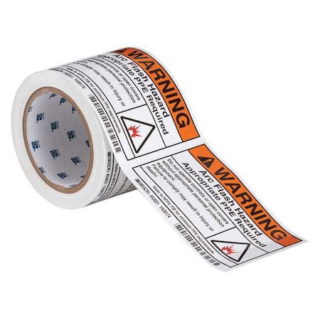 Arc Flash Protection Label, PK100, 52021 MPN:52021