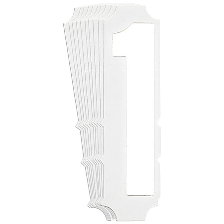 NumberLabel, Polyester, 6inH, 1-3/4inW, PK10 MPN:5210P-1