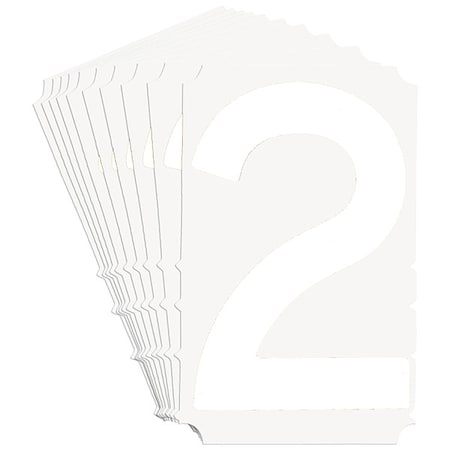 NumberLabel, Polyester, 6inH, 4-3/8inW, PK10 MPN:5210P-2