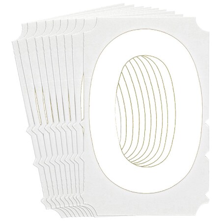 LetterLabel, Polyester, 6inH, 4-1/2inW, PK10 MPN:5210P-O