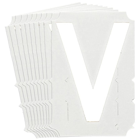 LetterLabel, Polyester, 6inH, 4-3/4inW, PK10 MPN:5210P-V