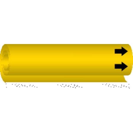 Pipe Marker, (Blank), Yel, 1/2 to 1-3/8 In MPN:5603-O