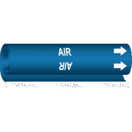 Pipe Marker, Air, Blue, 1-1/2 to 2-3/8 In, 5625-I MPN:5625-I
