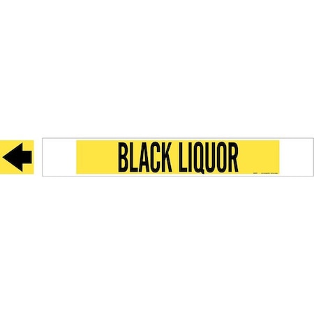 Pipe Marker, Black Liquor, Y, 8 In or Lrger MPN:5634-HPHV