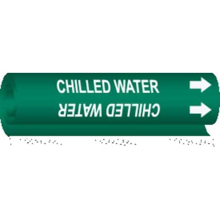Pipe Marker, Chilled Water, 1/2to1-3/8 In MPN:5646-O