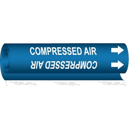 Pipe Marker, Compressed Air, 5 in H, 8 in W MPN:5660-O