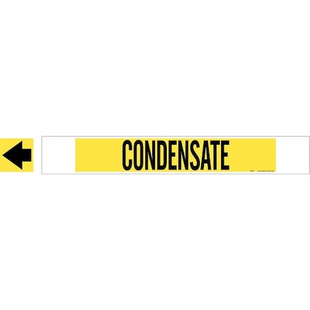 Pipe Marker, Condensate, Y, 8 In or Greater MPN:5662-HPHV