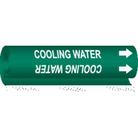 Pipe Marker, Cooling Water, 1/2to1-3/8 In MPN:5668-O