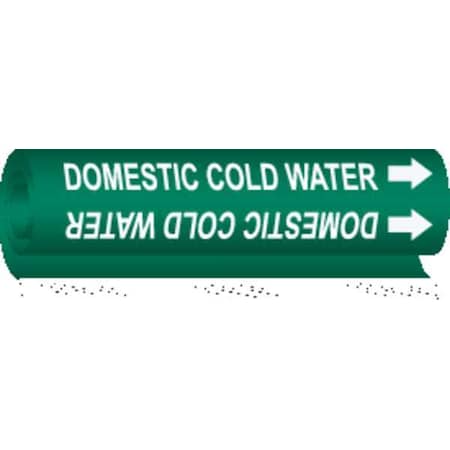 Pipe Mrkr, Domestic Cold Water, 1/2to1-3/8 MPN:5673-O