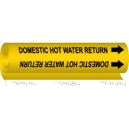 Pipe Marker, Domestic Hot Water Return, Y, 5676-I MPN:5676-I