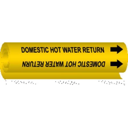 Pipe Marker, Domestic Hot Water Return, Y, 5676-O MPN:5676-O