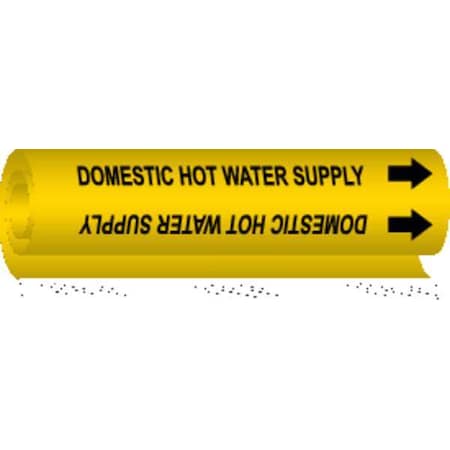 Pipe Marker, Domestic Hot Water Supply, 5677-O MPN:5677-O