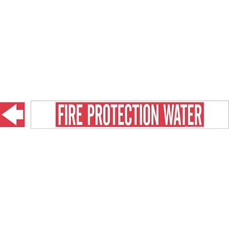 Pipe Mrkr, Fire Protection Water, White, 5689-HPHV MPN:5689-HPHV