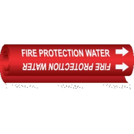 Pipe Marker, Fire Protection Water, Red, 5689-O MPN:5689-O