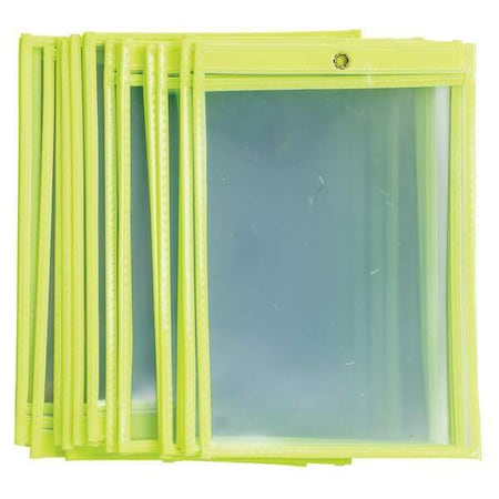 Shop Env, 9 x 6 In, Fluor Yel, Plstc, PK25 MPN:56944