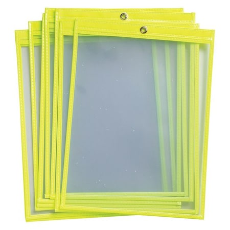 Shop Envelope, Vinyl, 12 in H x 9 in W, Yellow, 25 PK MPN:56948