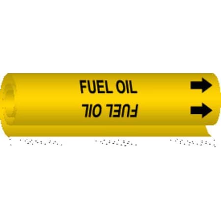 Pipe Marker, Fuel Oil, Y, 1-1/2 to2-3/8 In, 5695-I MPN:5695-I