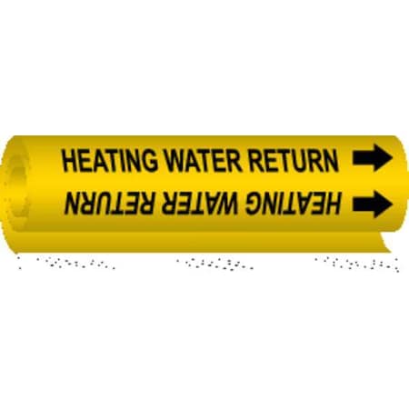 Pipe Marker, Heating Water Return, Yellow, 5702-I MPN:5702-I