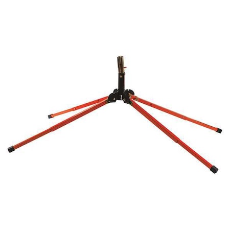 Sign Stand, Portable, Aluminum Orange/Silver MPN:57067