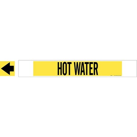 Pipe Marker, Hot Water, Y, 8 In or Greater, 5707-HPHV MPN:5707-HPHV
