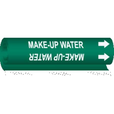 Pipe Marker, Make Up Water, 1/2to1-3/8 In MPN:5722-O