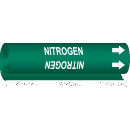 Pipe Marker, Nitrogen, Gn, 1-1/2 to2-3/8 In, 5728-I MPN:5728-I