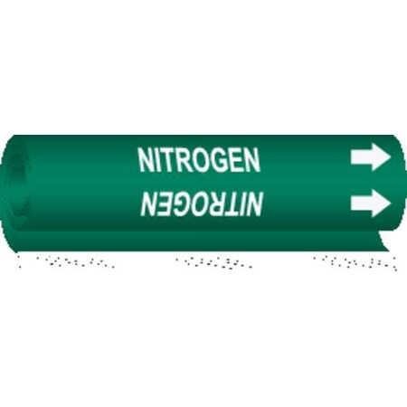 Pipe Marker, Nitrogen, Grn, 1/2 to 1-3/8 In MPN:5728-O
