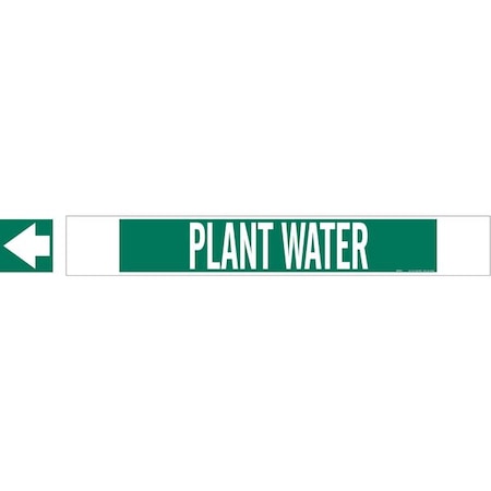 Pipe Marker, Plant Water, Gn, 8 In or Lrger MPN:5739-HPHV
