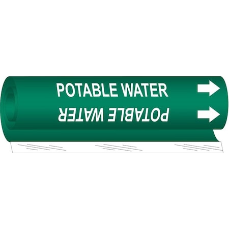 Pipe Marker, Potable Water, 1/2to1-3/8 In MPN:5744-O