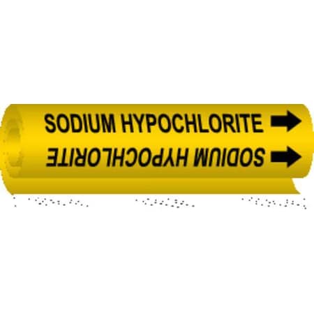 Pipe Mrkr, Sodium Hypochlorite, 1/2to1-3/8 MPN:5761-O