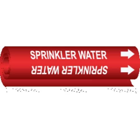 Pipe Marker, Sprinkler Water, 5in H, 8in W MPN:5765-O