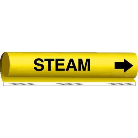 Pipe Marker, Steam, Yel, 1-1/2 to 2-3/8 In, 5767-I MPN:5767-I