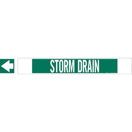 Pipe Marker, Storm Drain, Gn, 8 In or Lrger, 5769-HPHV MPN:5769-HPHV