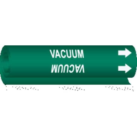 Pipe Marker, Vacuum, Green, 1/2 to 1-3/8 In MPN:5777-O