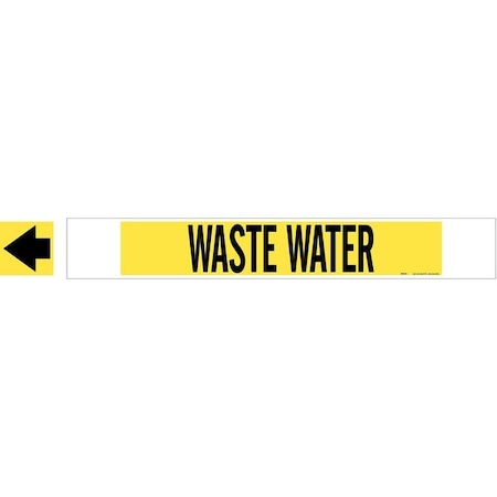 Pipe Marker, Waste Water, Y, 8 In orGreater MPN:5784-HPHV