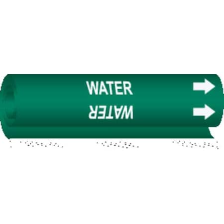 Pipe Marker, Water, Grn, 1-1/2 to 2-3/8 In, 5786-I MPN:5786-I