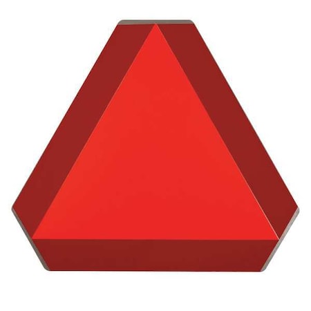 Slow Moving Vehicle Sign, 14 in H, 16 in W, Vinyl, No Text, 57893 MPN:57893