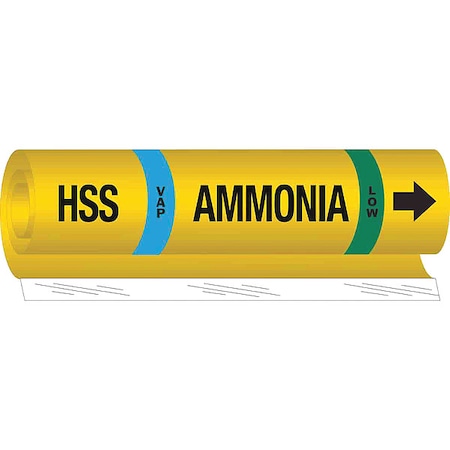 Pipe Marker, Ammonia, 26 in H, 12 in W MPN:57988