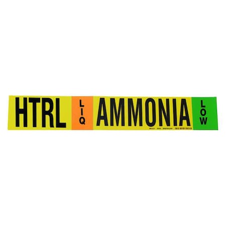 Pipe Marker, Ammonia, 26 in H, 12 in W MPN:57989