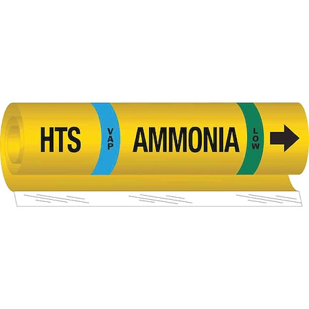 Pipe Marker, Ammonia, 26 in H, 12 in W MPN:57991