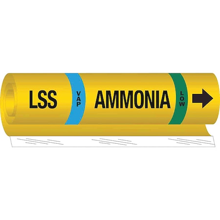 Pipe Marker, Ammonia, 26 in H, 12 in W MPN:57993
