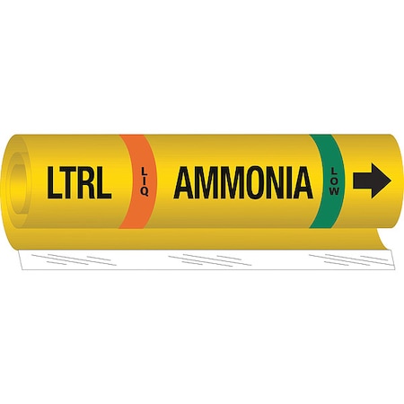 Pipe Marker, Ammonia, 26 in H, 12 in W MPN:57994